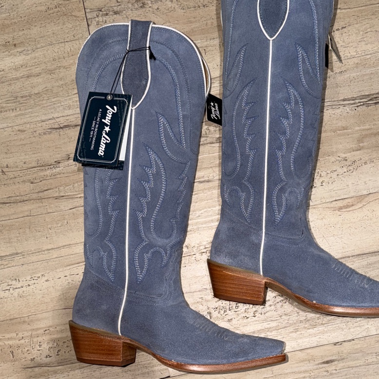 Tony Lama Tan Leather Sole Women Boots
